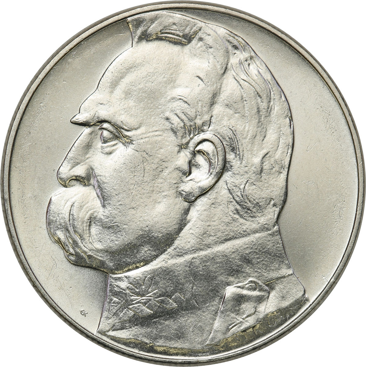 II RP. 10 złotych 1935 Piłsudski - PIĘKNY